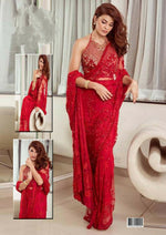 Jacqueline Red Saree